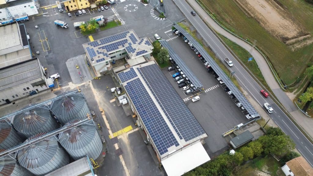 Impianto fotovoltaico industriale Torri Brescia Italia