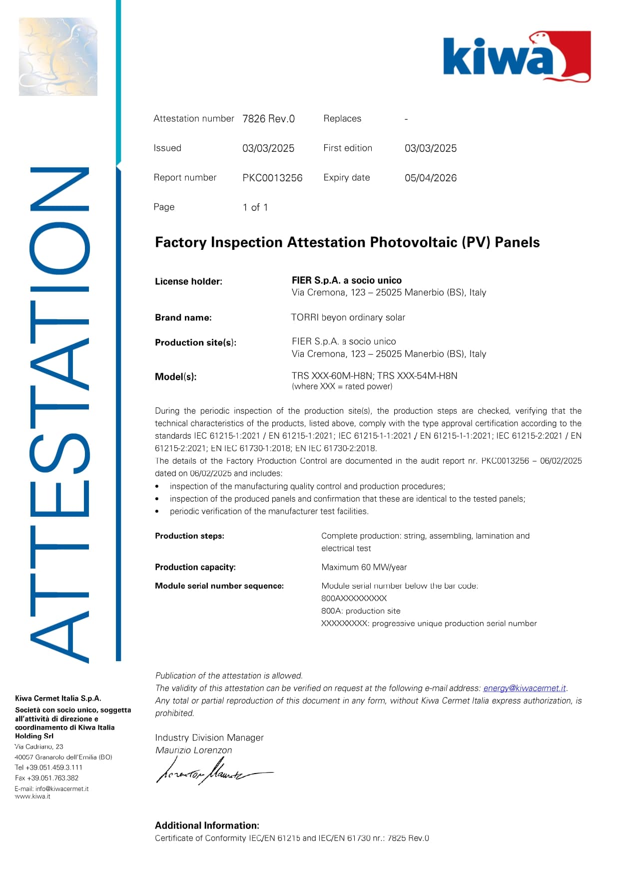 MOD PV Factory Inspection Attestation Rev.9 PKC0013256.Fier .7826.rev .0 page 0001.jpg