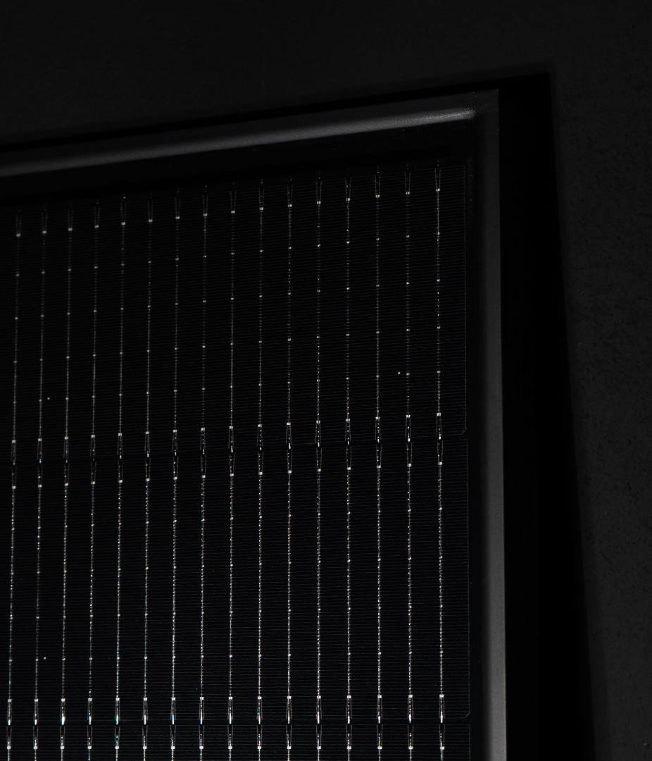 pannello fotovoltaico total black made in italy